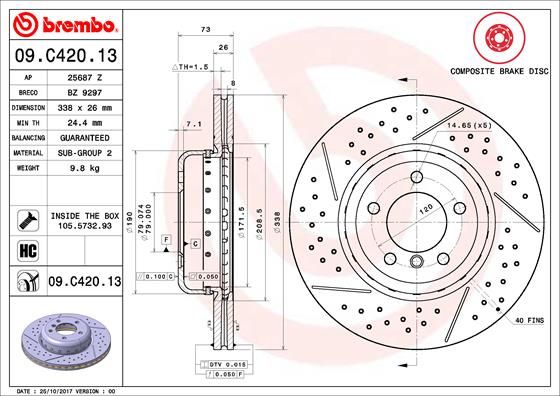 BREMBO Kočioni disk