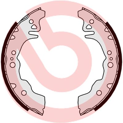 BREMBO Komplet kočionih papuča