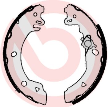 BREMBO Komplet kočionih papuča