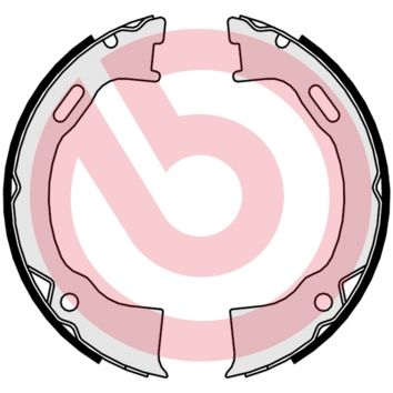 BREMBO Komplet kočionih papuča, parkirna kočnica