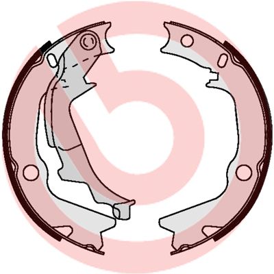 BREMBO Komplet kočionih papuča, parkirna kočnica
