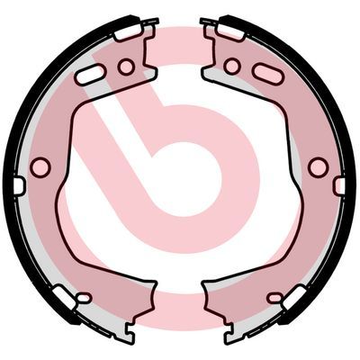 BREMBO Komplet kočionih papuča, parkirna kočnica