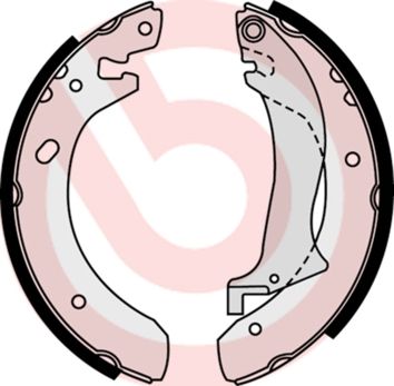 BREMBO Komplet kočionih papuča