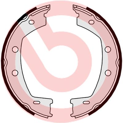 BREMBO Komplet kočionih papuča, parkirna kočnica