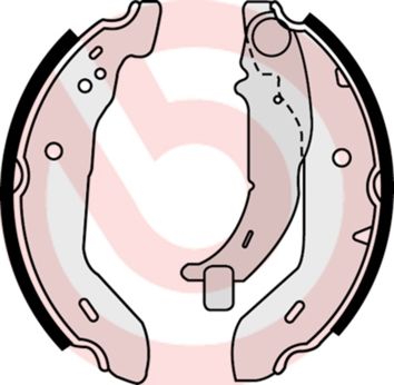 BREMBO Komplet kočionih papuča