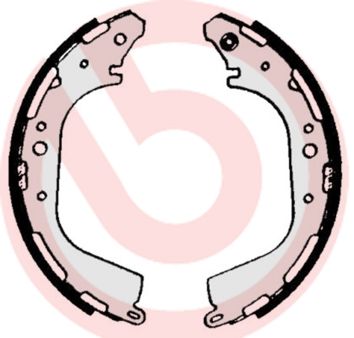 BREMBO Komplet kočionih papuča