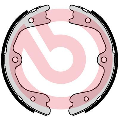 BREMBO Komplet kočionih papuča, parkirna kočnica