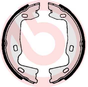 BREMBO Komplet kočionih papuča, parkirna kočnica