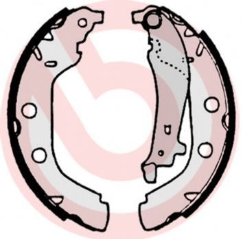 BREMBO Komplet kočionih papuča