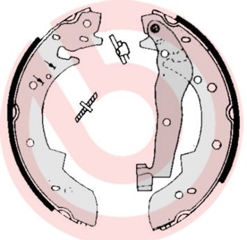 BREMBO Komplet kočionih papuča