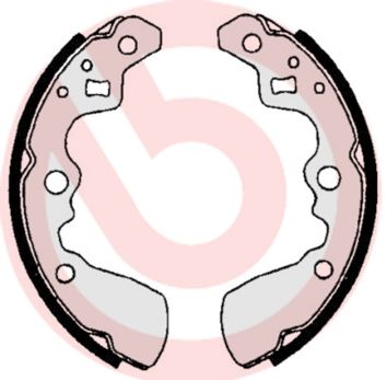 BREMBO Komplet kočionih papuča