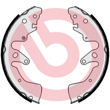 BREMBO Komplet kočionih papuča