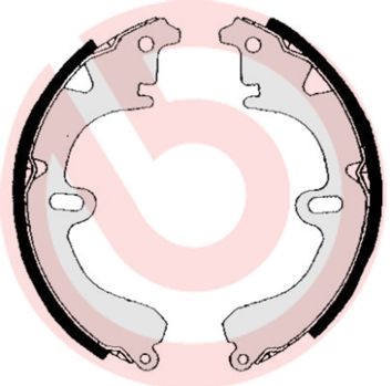 BREMBO Komplet kočionih papuča