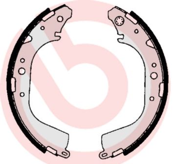 BREMBO Komplet kočionih papuča