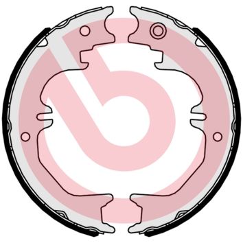 BREMBO Komplet kočionih papuča, parkirna kočnica