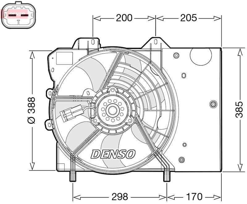 DENSO Ventilator, hlađenje motora