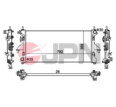 JPN Hladnjak, hlađenje motora