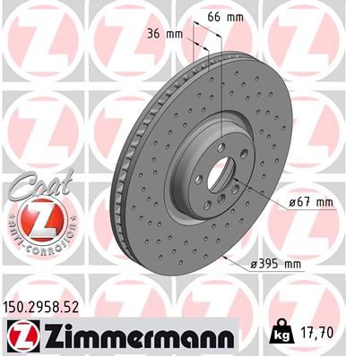 ZIMMERMANN Kočni disk