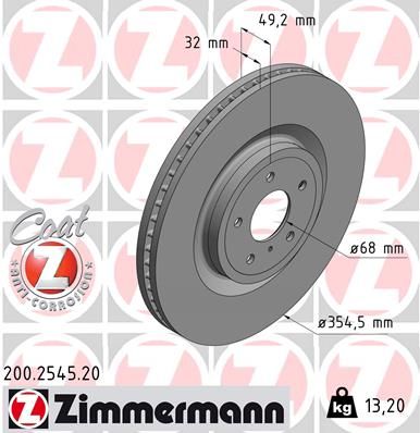 ZIMMERMANN Kočioni disk