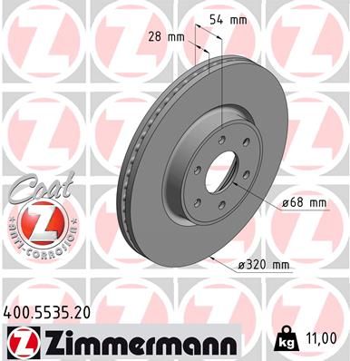 ZIMMERMANN Kočni disk