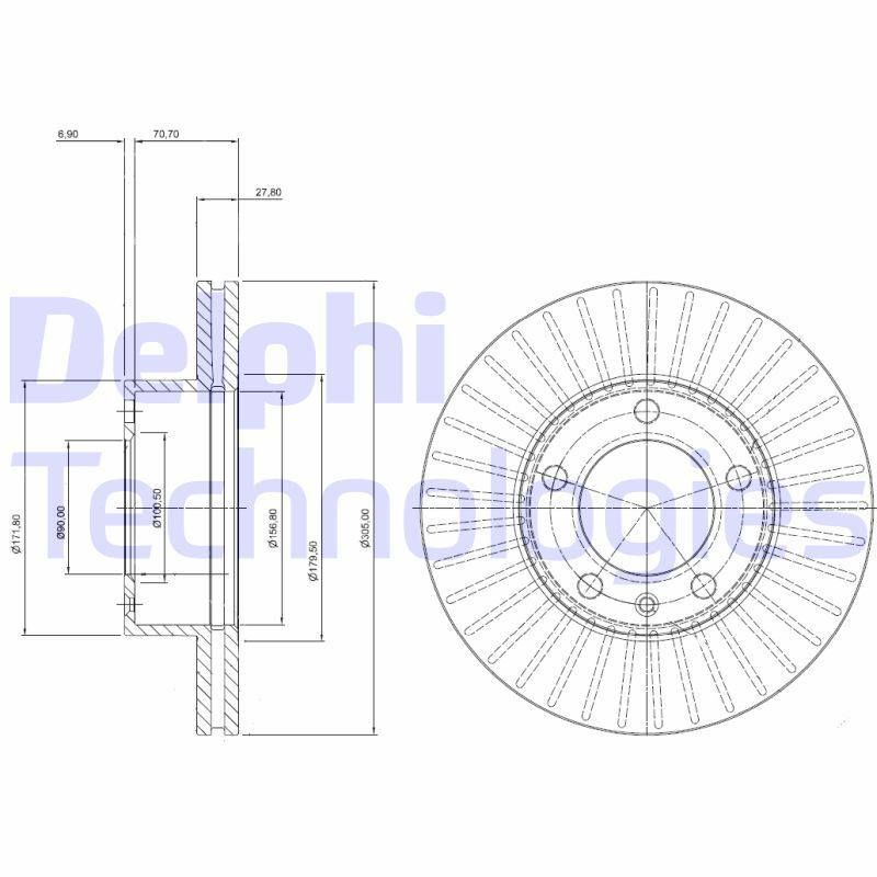 DELPHI Kočioni disk