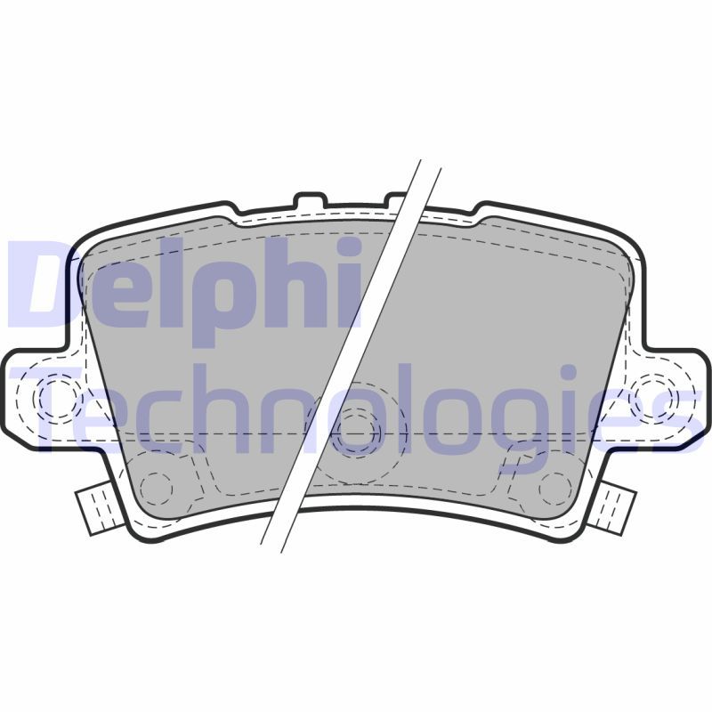 DELPHI Komplet kočionih obloga, disk-kočnica