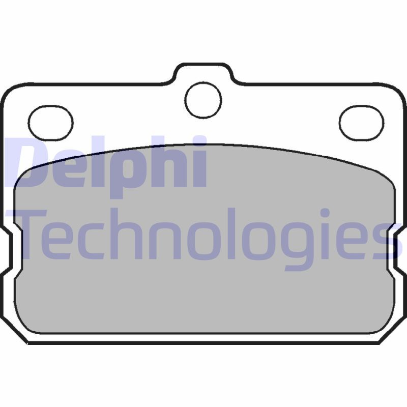 DELPHI Komplet kočnih obloga, disk kočnica